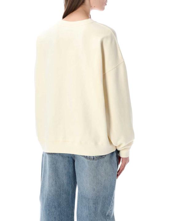  애니빙 스웨터 아니네 빙 마일스 코튼 스웨트셔츠 크림 - ANINE BING