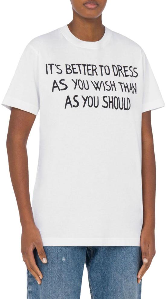 25SS 모스키노 탑 A071105411001 WHITE - MOSCHINO