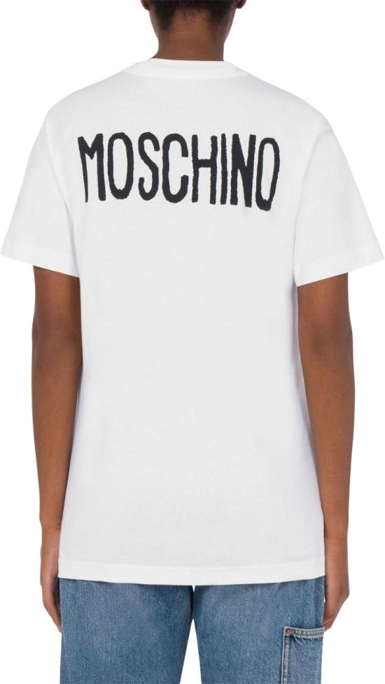 25SS 모스키노 반팔 티셔츠 A071105411001 WHITE - MOSCHINO