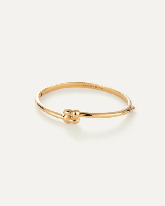  제니 버드 커프스 링크/타이 홀더 슬림 우븐 스퀘어 뱅글