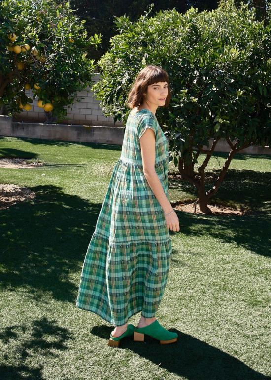  Ace & Jig 롱 원피스 에이스 & 지그 룰루 드레스 가든 - ACE & JIG