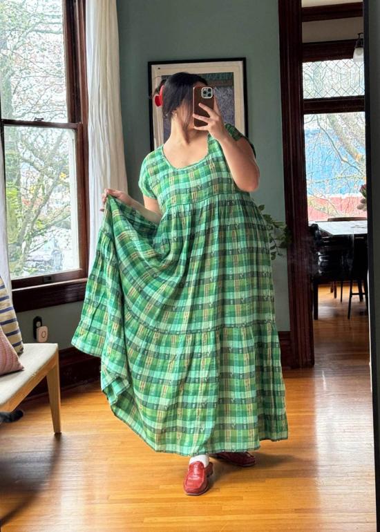  Ace & Jig 롱 원피스 에이스 & 지그 룰루 드레스 가든 - ACE & JIG