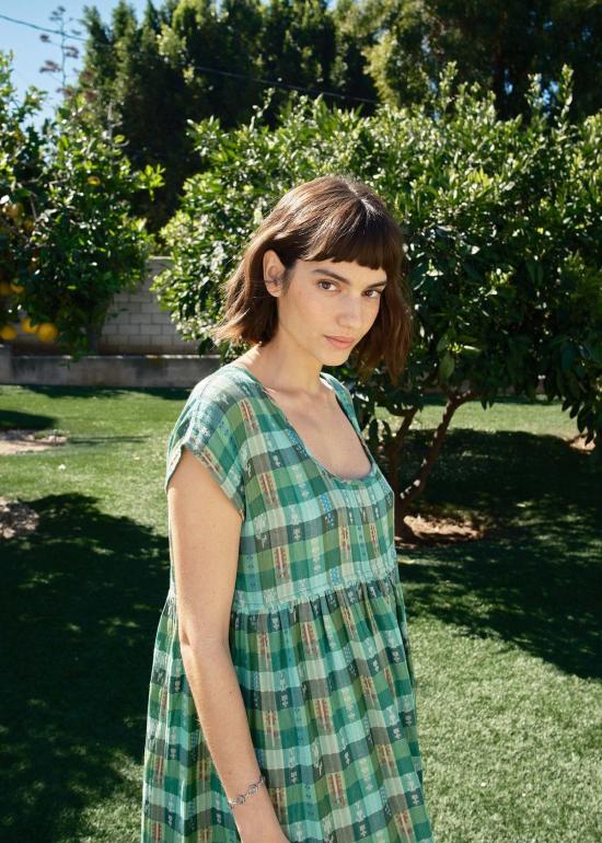  Ace & Jig 롱 원피스 에이스 & 지그 룰루 드레스 가든 - ACE & JIG