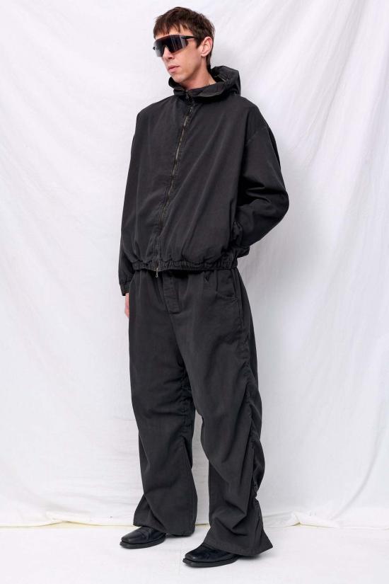  가브리엘라 콜 가먼츠 자켓 216번 블랙 포플린 후드 지퍼 재킷 - GABRIELA COLL GARMENTS