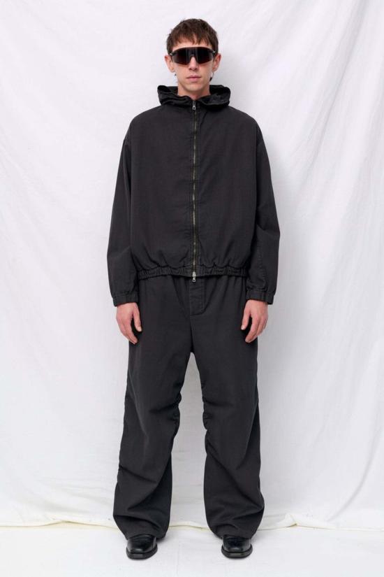  가브리엘라 콜 가먼츠 자켓 216번 블랙 포플린 후드 지퍼 재킷 - GABRIELA COLL GARMENTS