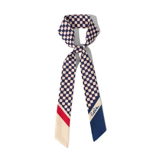  Lost Pattern 머플러/스카프 로스트 패턴 체커보드 실크 스키니 스카프 - OTHER BRANDS