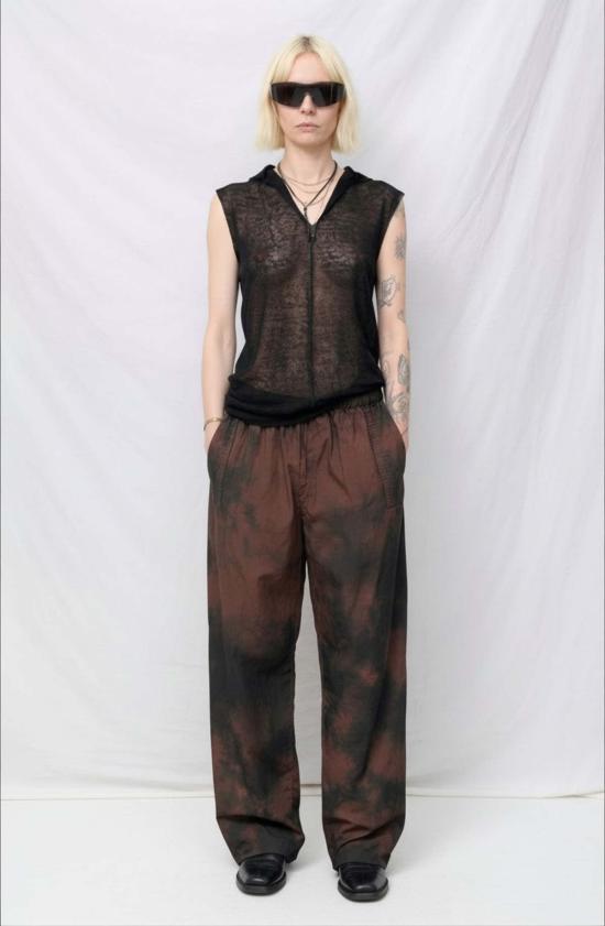  가브리엘라 콜 가먼츠 블라우스 333번 블랙 린넨 저지 후드티 - GABRIELA COLL GARMENTS