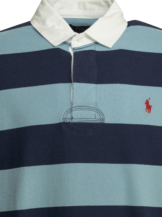 26SS 폴로 랄프로렌 아이코닉 럭비 셔츠 710717116503POWDER BLUE Blue - POLO RALPH LAUREN