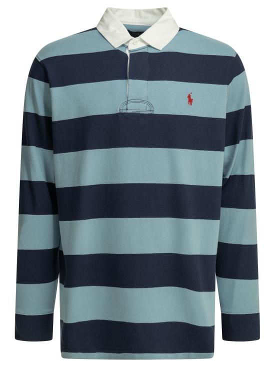 26SS 폴로 랄프로렌 아이코닉 럭비 셔츠 710717116503POWDER BLUE Blue
