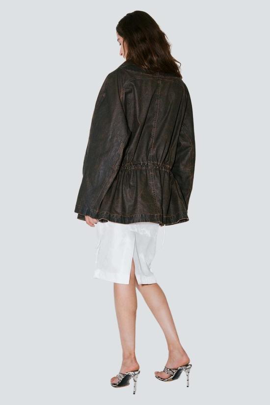  파콘 자크민 자켓 Facon Jacmin 브라운 워시드 베가스 4포켓 재킷 - FACON JACMIN