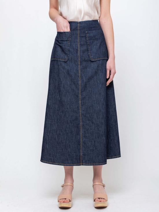  수잔 보머 데님 스커트 Susanne Bommer 패치 포켓 - SUSANNE BOMMER