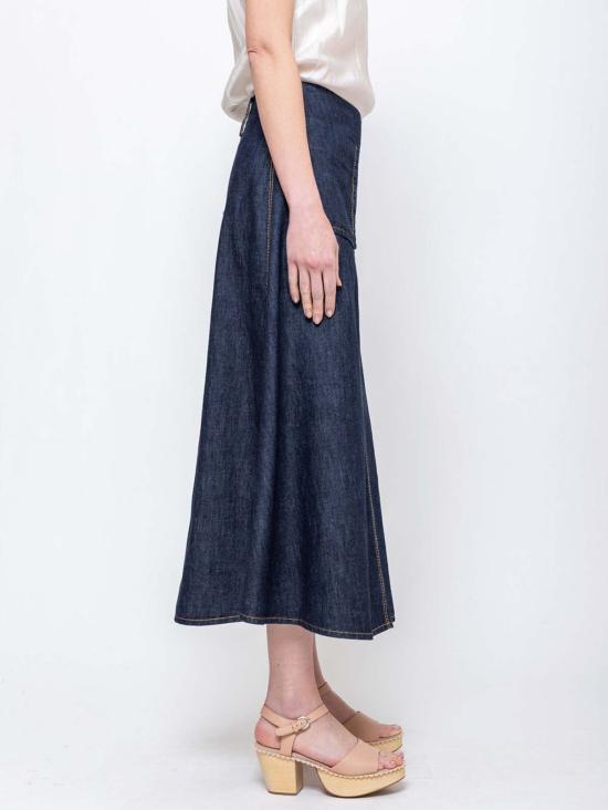  수잔 보머 데님 스커트 Susanne Bommer 패치 포켓 - SUSANNE BOMMER