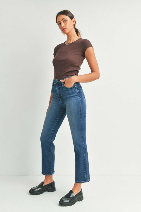  저스트 블랙 데님 데님 팬츠 클래식 스트레이트 다크 데님/미디엄 데님 - JUST BLACK DENIM