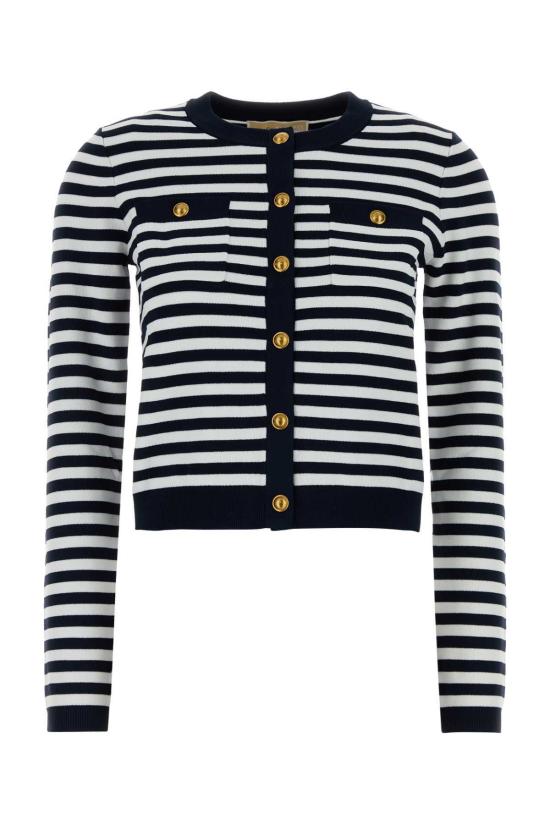  마이클 코어스 가디건 자수 장식 스트레치 비스코스 혼방  블루노트