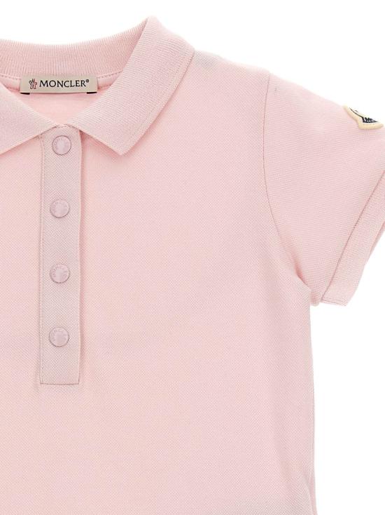  [키즈] 몽클레어 원피스 아동용 폴로 드레스 핑크색 - MONCLER