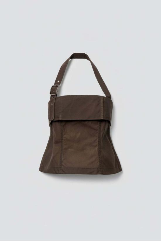  어셈블리 뉴욕 탑 어셈블리 브라운 왁스 스트랩 홀터 - ASSEMBLY NEW YORK