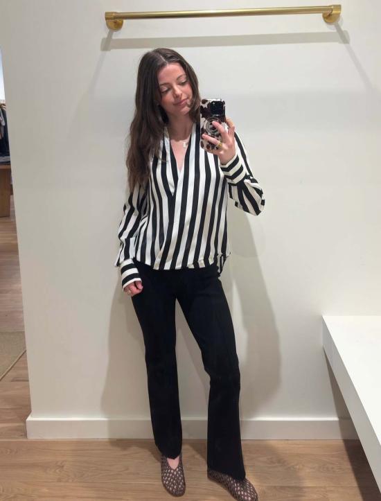  사 수 파이 블라우스 사수피 크리스 크로스 셔츠 - SA SU PHI