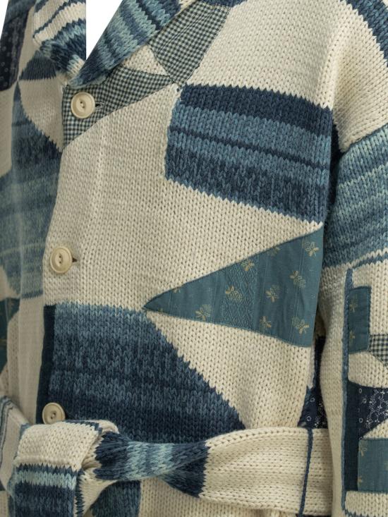 26SS 폴로 랄프로렌 가디건 710A12800001CREAM BLUE COMBO Blue - POLO RALPH LAUREN