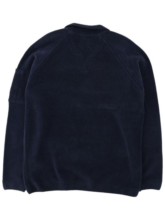  씨피 컴퍼니 폴로 티셔츠 C.P. 컴퍼니 면 니트 폴로 셔츠 (블루) - C.P. COMPANY