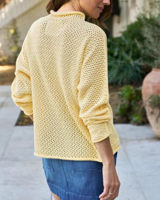  프랭크 앤 에일린 스웨터 프랭크 & 아일린 몬터레이 포인트엘  레몬 옐로우 - FRANK & EILEEN