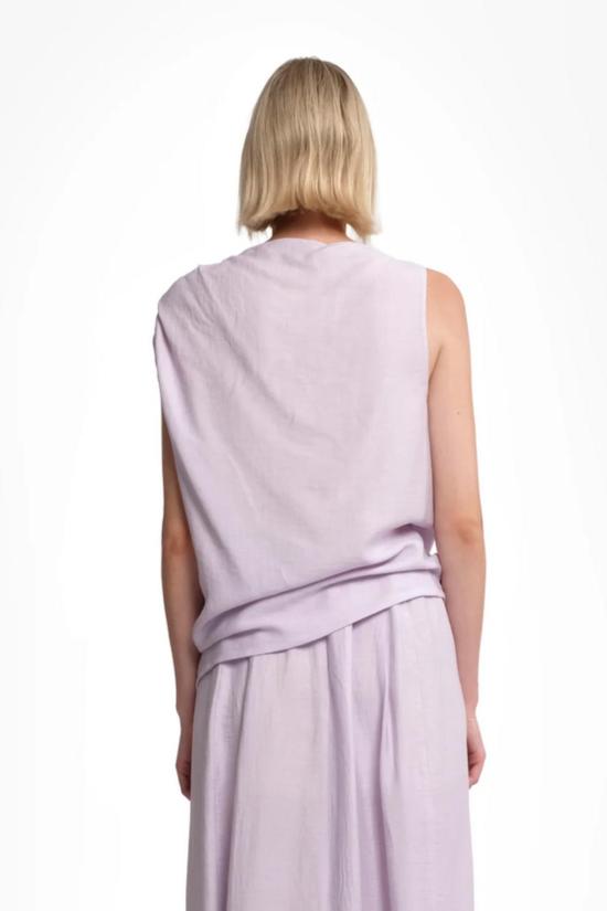  텔라 블라우스 코디 탑 라일락 - TELA