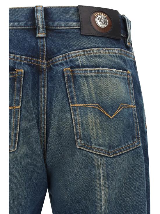 26SS 베르사체 스트레이트 팬츠 10244731A17707 1DA60 BLUE - VERSACE