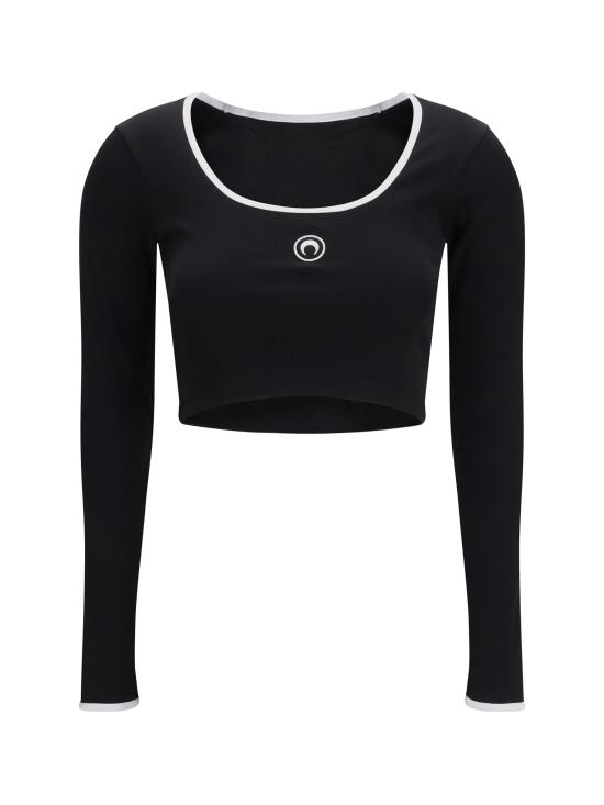 26SS 마린세르 반팔 티셔츠 WTT033ACJER0008 BK96 BLACK