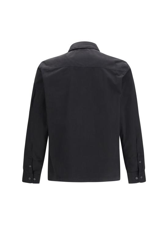 26SS 씨피 컴퍼니 오가닉 개버딘 지퍼 셔츠 RCCMOS705A110143G 999 BLACK - C.P. COMPANY