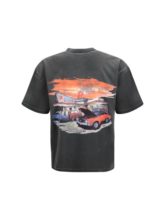 26SS 리프레젠트 반팔 티셔츠 MLM100768 STAINEDBLA GREY - REPRESENT