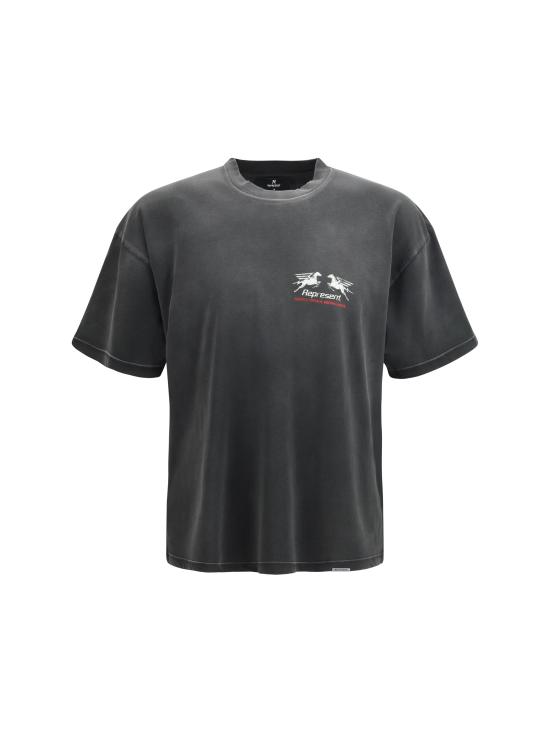 26SS 리프레젠트 반팔 티셔츠 MLM100768 STAINEDBLA GREY