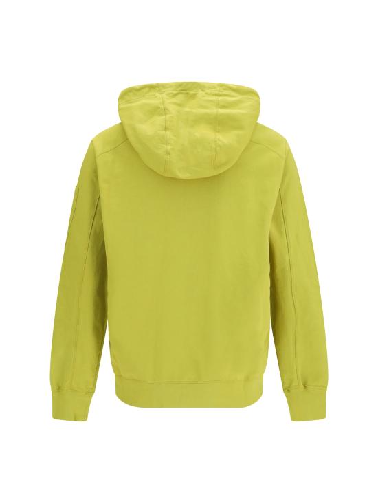 26SS 씨피 컴퍼니 집 후드 렌즈 스웨트셔츠 20CMSS081A002246G 246 YELLOW - C.P. COMPANY