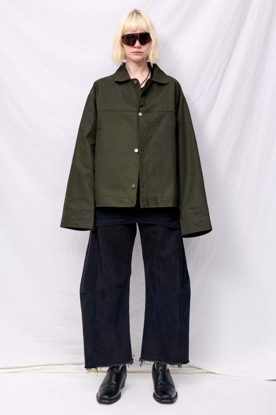  어셈블리 뉴욕 자켓 어셈블리 그린 왁스 소방관 박스 재킷 - ASSEMBLY NEW YORK