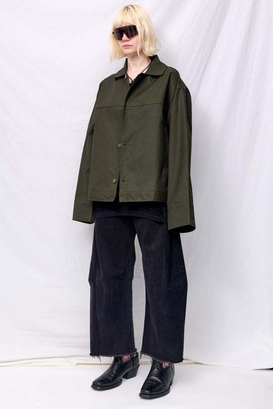  어셈블리 뉴욕 자켓 어셈블리 그린 왁스 소방관 박스 재킷 - ASSEMBLY NEW YORK