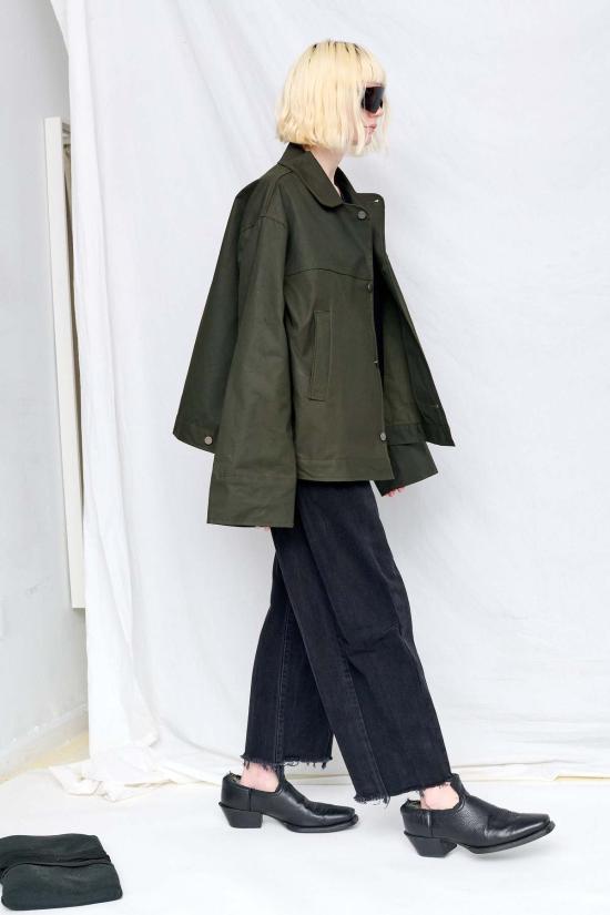  어셈블리 뉴욕 자켓 어셈블리 그린 왁스 소방관 박스 재킷 - ASSEMBLY NEW YORK