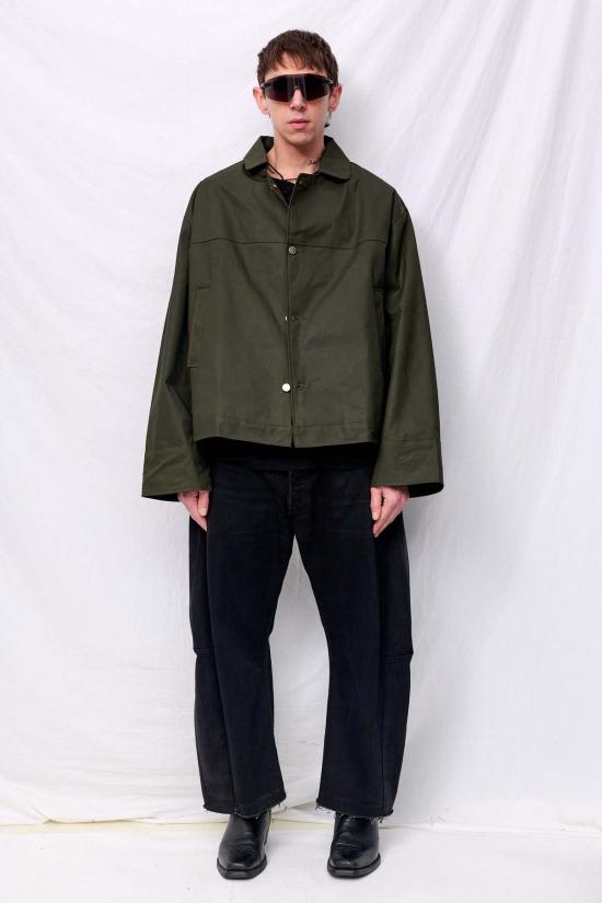  어셈블리 뉴욕 자켓 어셈블리 그린 왁스 소방관 박스 재킷 - ASSEMBLY NEW YORK