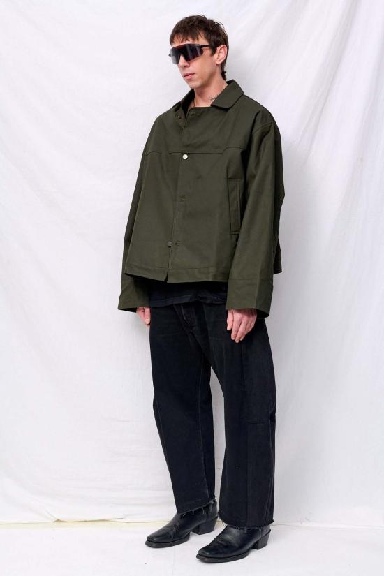  어셈블리 뉴욕 자켓 어셈블리 그린 왁스 소방관 박스 재킷 - ASSEMBLY NEW YORK