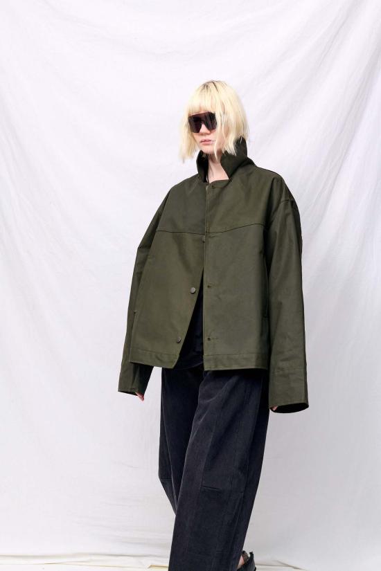  어셈블리 뉴욕 자켓 어셈블리 그린 왁스 소방관 박스 재킷 - ASSEMBLY NEW YORK