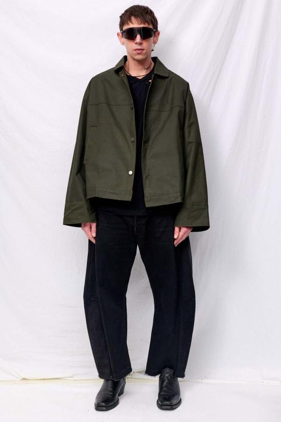  어셈블리 뉴욕 자켓 어셈블리 그린 왁스 소방관 박스 재킷