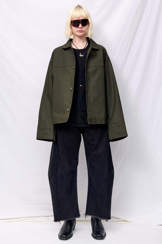  어셈블리 뉴욕 자켓 어셈블리 그린 왁스 소방관 박스 재킷 - ASSEMBLY NEW YORK