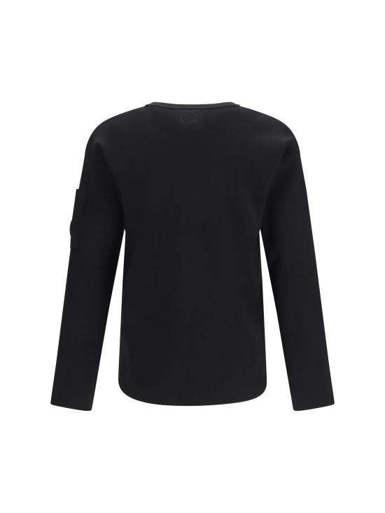 26SS 씨피 컴퍼니 코튼 씨 아일랜드 렌즈 스웨터 20CMKN097A110560A 999 BLACK - C.P. COMPANY