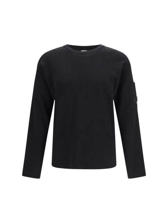 26SS 씨피 컴퍼니 코튼 씨 아일랜드 렌즈 스웨터 20CMKN097A110560A 999 BLACK