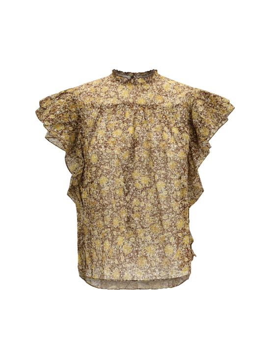 26SS 이자벨마랑에뚜왈 반팔 티셔츠 HT0816FCD1J14E 67KI KHAKI