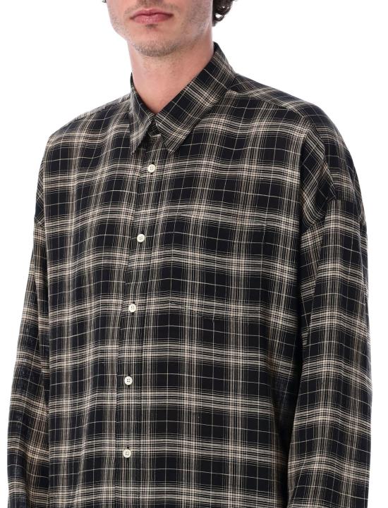  선플라워 셔츠 스테이블 루즈핏 린넨  블랙 - SUNFLOWER