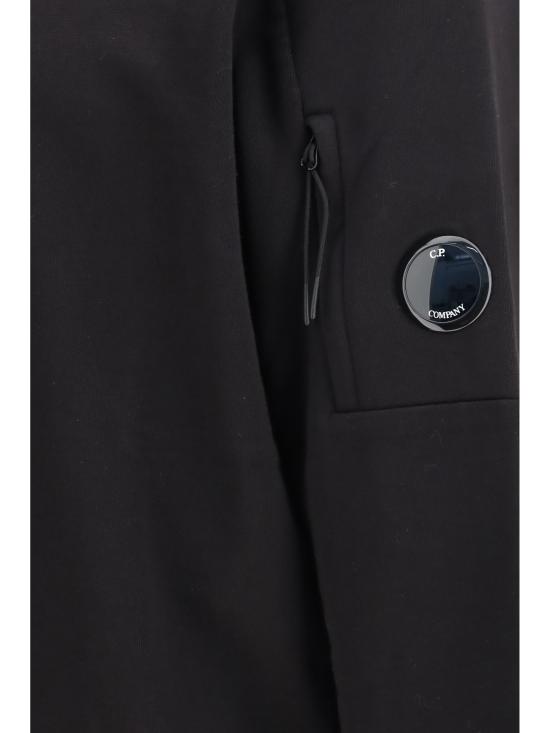 26SS 씨피 컴퍼니 다이애그널 레이즈드 플리스 스웨트셔츠 RCCMSS713A005086W 999 BLACK - C.P. COMPANY