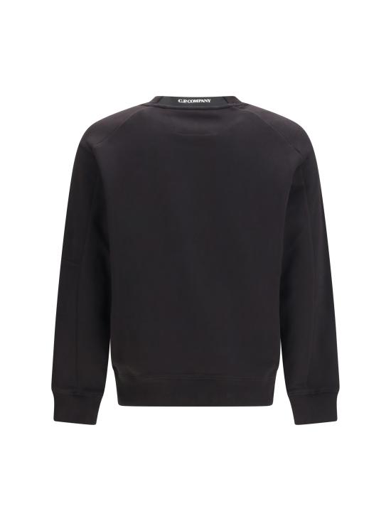 26SS 씨피 컴퍼니 다이애그널 레이즈드 플리스 스웨트셔츠 RCCMSS713A005086W 999 BLACK - C.P. COMPANY