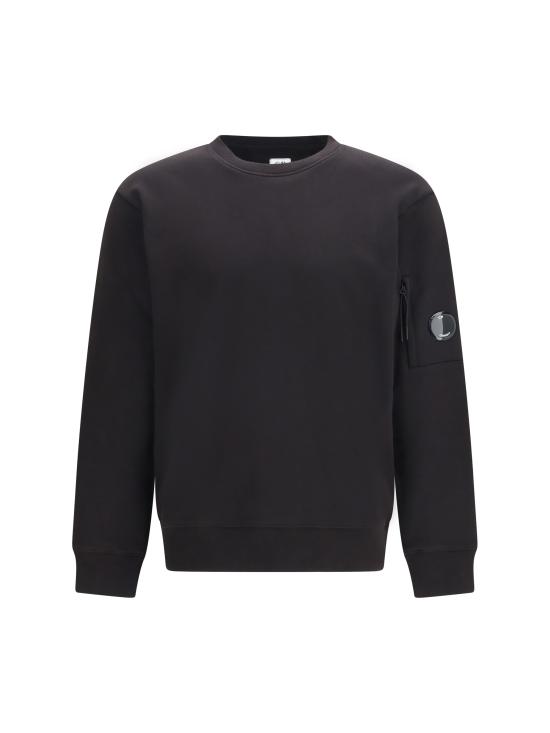 26SS 씨피 컴퍼니 다이애그널 레이즈드 플리스 스웨트셔츠 RCCMSS713A005086W 999 BLACK