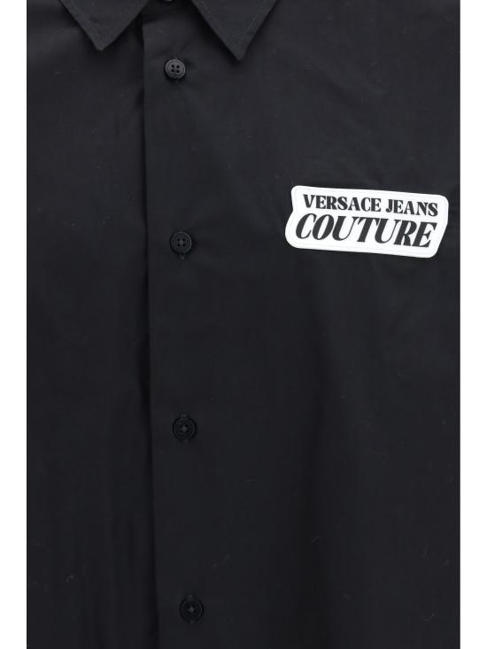 26SS 베르사체 긴팔 셔츠 80GALCR2CNY17 899 BLACK - VERSACE
