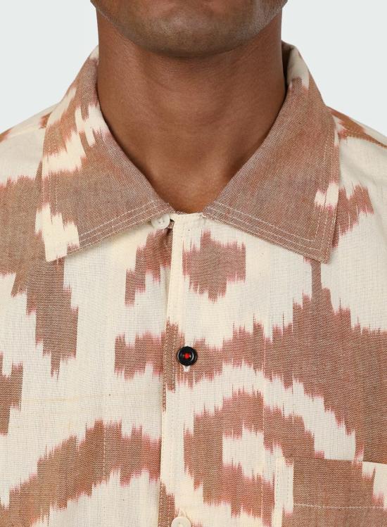  Kardo 탑 Chintan Ikat 셔츠 브릭 - OTHER BRANDS