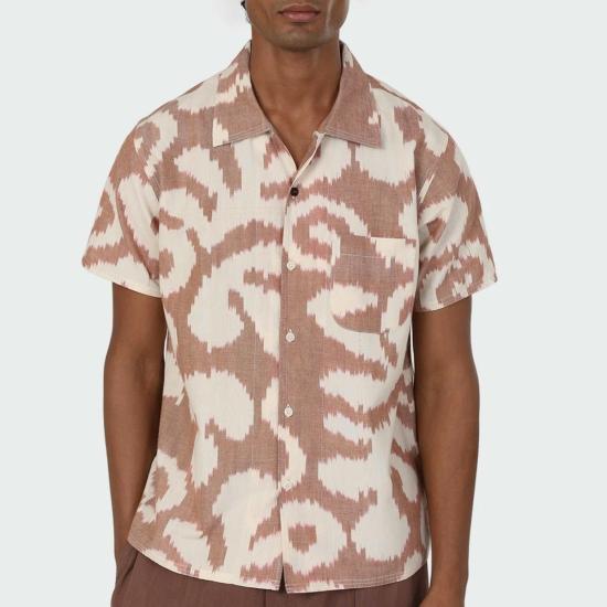  Kardo 탑 Chintan Ikat 셔츠 브릭