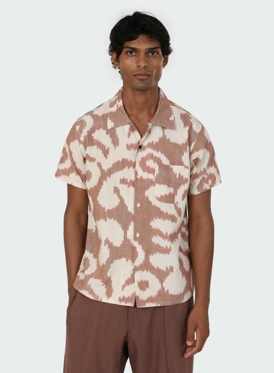  Kardo 탑 Chintan Ikat 셔츠 브릭 - OTHER BRANDS